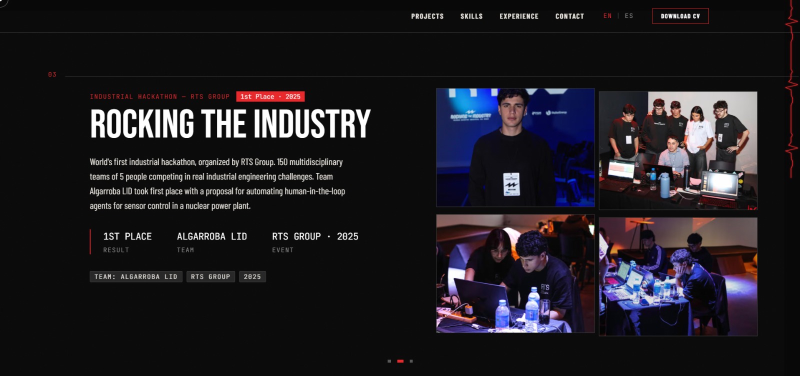 Rocking the Industry — 1er puesto hackathon industrial